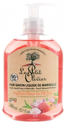 Le Petit Olivier Pur Savon Liquide de Marseille Parfum Fleur de Pêcher 300 ML