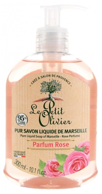 Le Petit Olivier Pur Savon Liquide de Marseille Parfum Rose 300 ml
