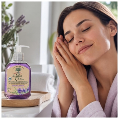 Le Petit Olivier Pur Savon Liquide de Marseille Parfum Lavande 300 ml