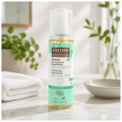 Cattier Dermo Gel nettoyant Rééquilibrant Biologique 200 ML