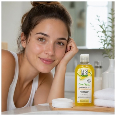 Léa Nature SO BIO étic Clean'Yuzu Gel Nettoyant Anti-Imperfections Biologique 200 ML
