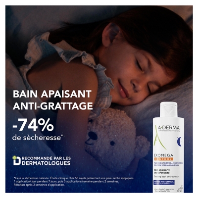 A-DERMA Exomega Control Bain Apaisant Anti-Grattage Dès 6 Mois 200 ml