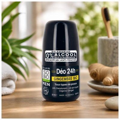 Léa Nature SO BIO étic Men Déo 24H Gingembre Roll-On Biologique 50 ML
