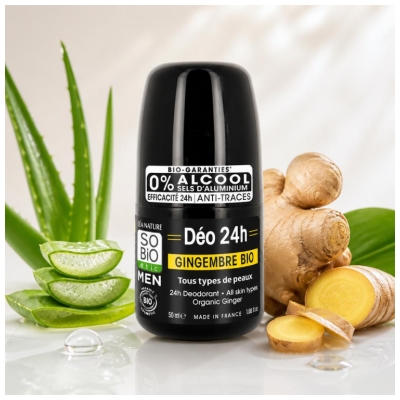 Léa Nature SO BIO étic Men Déo 24H Gingembre Roll-On Biologique 50 ML