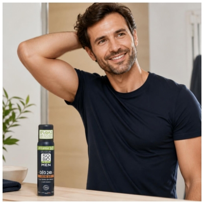 Léa Nature SO BIO étic Men Déo 24H Anti-Traces Éco-Spray Biologique 100 ML