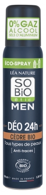 Léa Nature SO BIO étic Men Déo 24H Anti-Traces Éco-Spray Biologique 100 ML