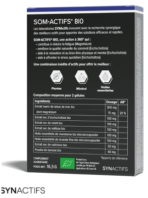 Aragan Synactifs SomProtect Complément Alimentaire 30 Gélules