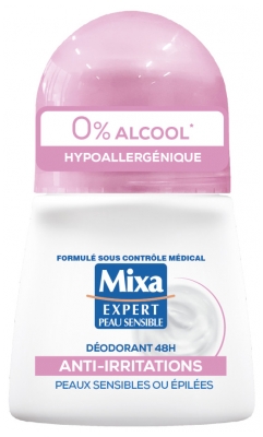 Mixa Expert Peau Sensible Déodorant Anti-Irritations 48 Heures 50 ML
