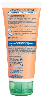 Mixa Creme Mains Nutritive 48H Mains & Ongles Abîmés Huile D'Abricot Bio 100 ml