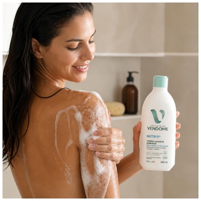 Laboratoires Vendôme Nutri V+ Crème Lavante Surgras Peaux Sèches à Très Sèches 400 ml