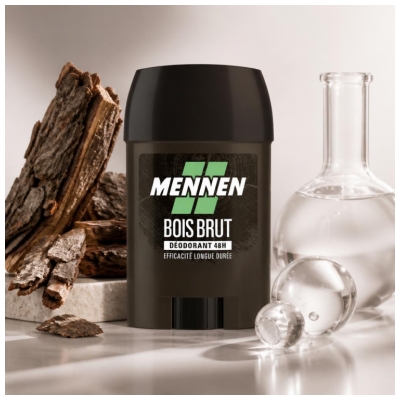 Mennen Déodorant Stick 48H Bois Brut 60 ml
