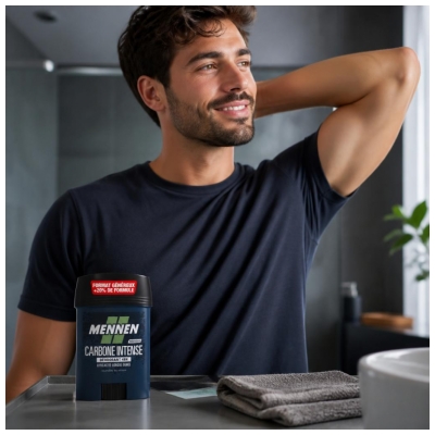 Mennen Déodorant Stick 48H Carbone Intense 60 ml