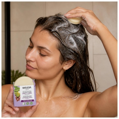 Weleda Shampoing Solide Volume & Brillance Huile de Jojoba + Guarana 50 g