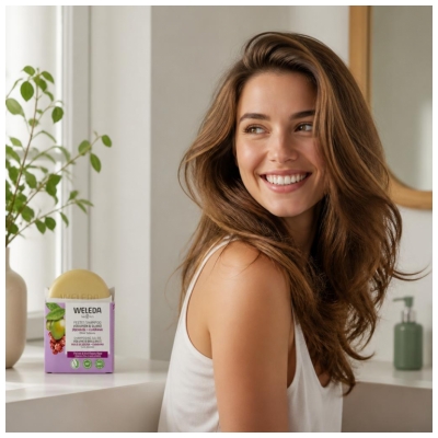 Weleda Shampoing Solide Volume & Brillance Huile de Jojoba + Guarana 50 g