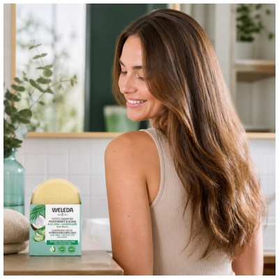 Weleda Shampooing Solide Hydratation & Brillance Aloe Vera + Huile de Coco 50 g