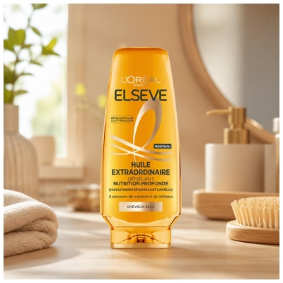 L'Oréal Paris Elseve Huile Extraordinaire Nutrition Profonde Après-Shampoing Démêlant 200 ml