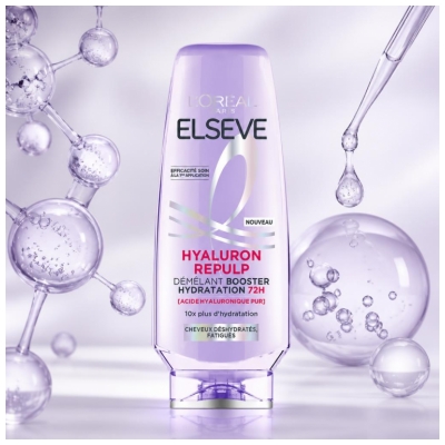 L'Oréal Paris Elseve Hyaluron Repulp Après Shampoing Démêlant Hydratation 72H 200 ml