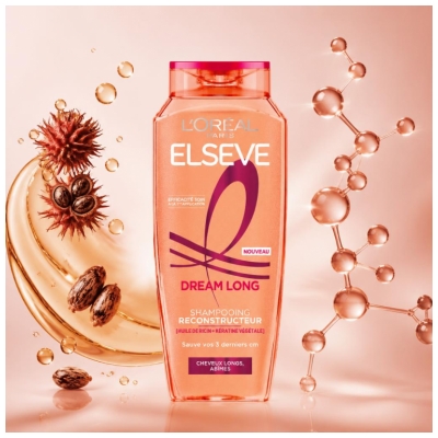 L'Oréal Paris Elseve Dream Long Shampoing Reconstructeur Cheveux Longs Abîmés 250 ml