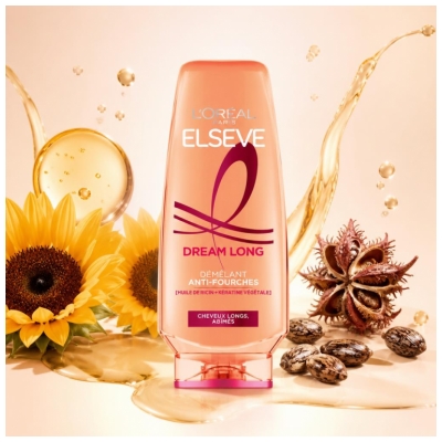 L'Oréal Paris Elseve Dream Long Après-Shampoing Démêlant Anti-Fourches Cheveux Longs Abîmés 250 ml