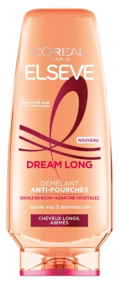 L'Oréal Paris Elseve Dream Long Après-Shampoing Démêlant Anti-Fourches Cheveux Longs Abîmés 250 ml