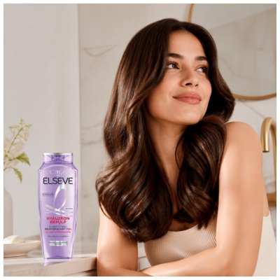 L'Oréal Paris Elseve Hyaluron Repulp Shampoing Ré-Hydratant 72H Cheveux Déshydratés Fatigués 250 ml