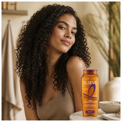 L'Oréal Paris Elseve Huile Extraordinaire Amla Shampoing Boucles Sublimes Cheveux Secs Bouclés 250 ml