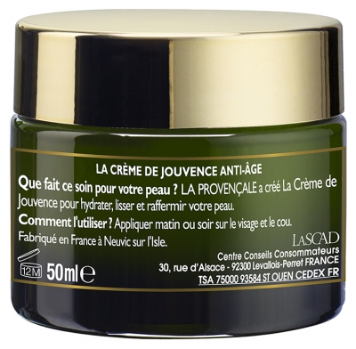 La Provençale Bio Crème de Jouvence Anti-Âge Hydratante Bio 50 ml