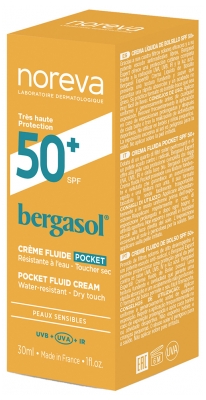 Noreva Bergasol Crème Fluide Pocket SPF 50 + 30 ML