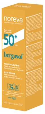 Noreva Bergasol Mousse Flouteur Visage SPF 50 + 50 ML