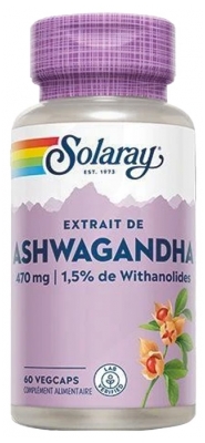 Solaray Ashwagandha 60 Capsules