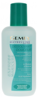 Maybelline New York Express Manicure Dissolvant Douceur à l'Extrait d'Avocat 125 ml