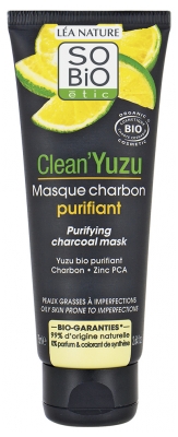 Léa Nature SO BIO étic Clean'Yuzu Masque Charbon Purifiant Biologique 75 ML