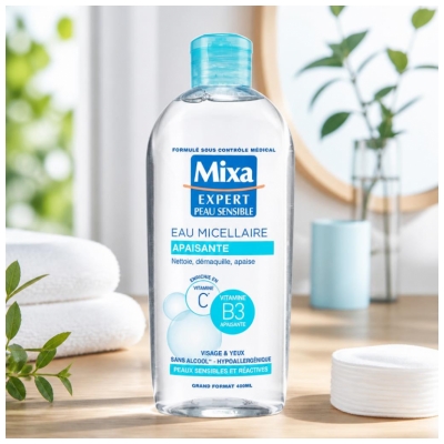 Mixa Eau Micellaire Apaisante Démaquillante 400 ml