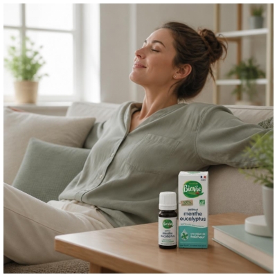 Biovie Huile Essentielle de Menthe Eucalyptus Biologique 10 ML