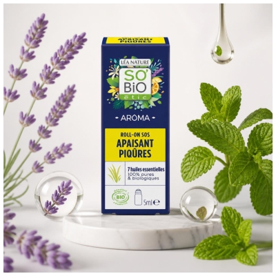 Léa Nature SO BIO étic Aroma SOS Apaisant Piqûres Roll-On Biologique 5 ML