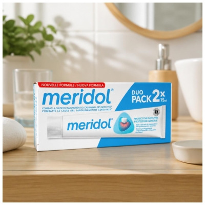 Meridol Protection Gencives Dentifrice Lot de 2 x 75 ml