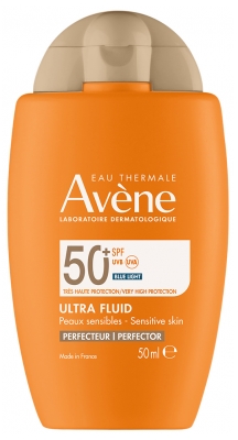 Avène Solaire Ultra Fluid Perfecteur Visage Peaux Sensibles SPF50+ 50 ml