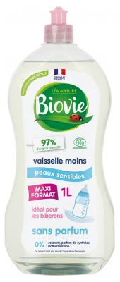Biovie Vaisselle Mains pour Peaux Sensibles 1 Litre