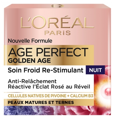 L'Oréal Paris Age Perfect Golden Age Soin Nuit Froid Re-Stimulant Anti-Relâchement 50 ml