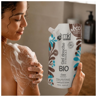 MKL Green Nature Gel Douche Surgras Coco Bio Eco-Recharge 900 ml