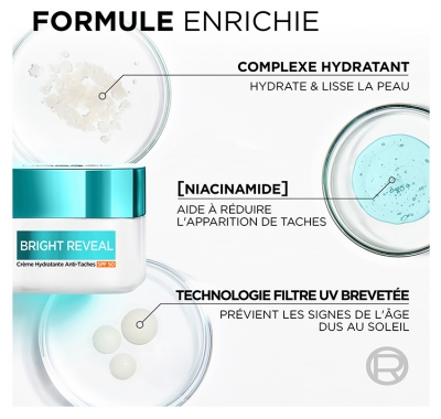 L'Oréal Paris Bright Reveal Soin Anti-Taches Hydratant SPF50 50 ml