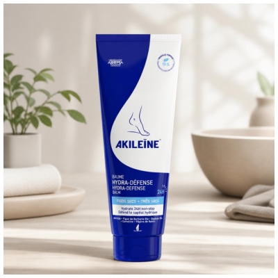 Akileïne Baume Hydra Défense Pieds Secs à Très Secs 125 ml