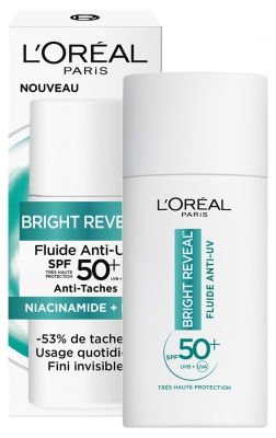 L'Oréal Paris Bright Reveal Fluide Anti-Uv Anti-Taches Niacinamide SPF50+ 50 ml