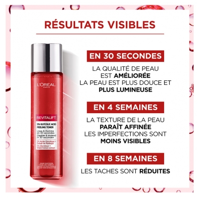 L'Oréal Paris Revitalift Lotion 5% Glycolic Acid Peeling Toner Lisse et Illumine 180 ml