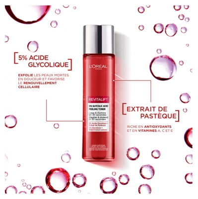L'Oréal Paris Revitalift Lotion 5% Glycolic Acid Peeling Toner Lisse et Illumine 180 ml
