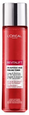 L'Oréal Paris Revitalift Lotion 5% Glycolic Acid Peeling Toner Lisse et Illumine 180 ml