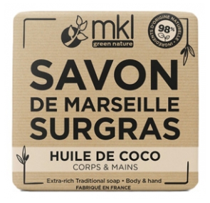 MKL Green Nature Savon de Marseille Surgras Huile de Coco 100 Grammes
