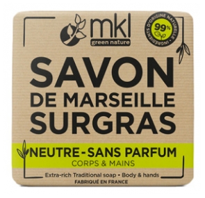 MKL Green Nature Savon de Marseille Surgras Neutre 100 Grammes