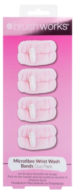 Brushworks Bracelets de Lavage Microfibre 4 Produits
