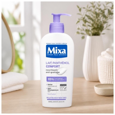 Mixa Lait Panthénol Confort Peaux Sèches et Réactives 250 ml